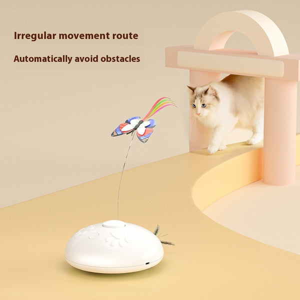 Juguete Interactivo Eléctrico para Gatos - Alivio de Estrés con Plumas