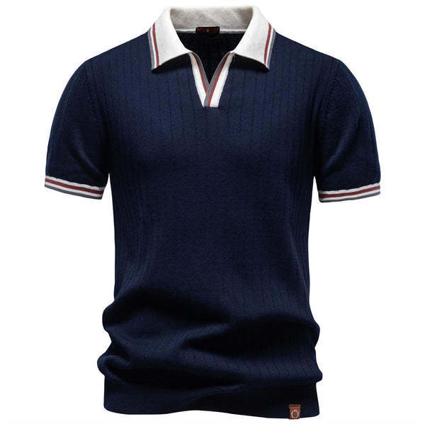 Polo Ejecutivo Bicolor de Manga Corta para Hombre - Image 6