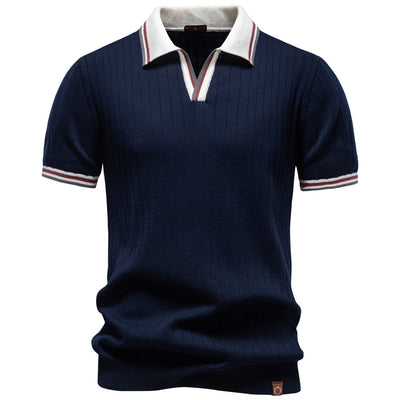 Polo Ejecutivo Bicolor de Manga Corta para Hombre - Image 6