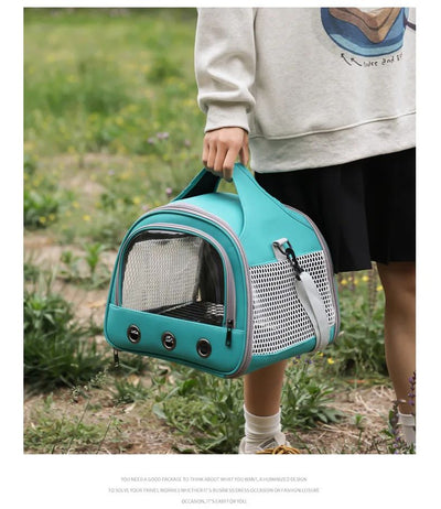 Bolsa Transportadora Plegable para Mascotas Pequeñas - Jaula Portátil para Pájaros y Roedores - Image 12