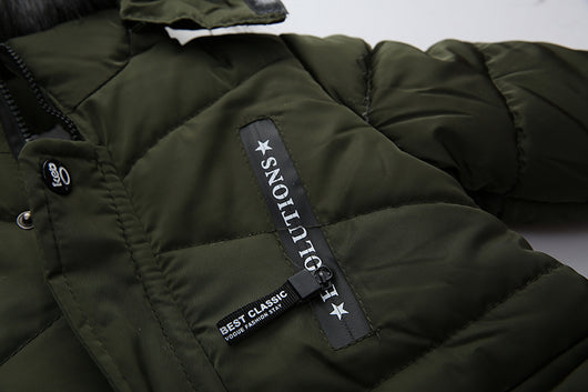 Chaqueta Acolchada con Capucha y Estampado para Niños - Image 6