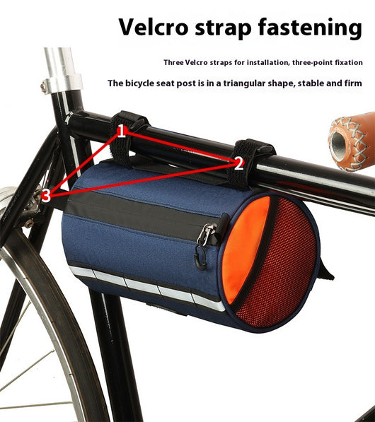 Bolsa Frontal de Gran Capacidad para Bicicleta de Montaña con Soporte Plegable - Image 18