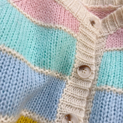 Suéter Tejido a Rayas de Colores para Otoño e Invierno - Image 5