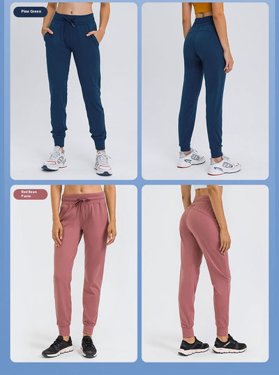 Pantalones Yoga Cintura Alta Mujer con Cordón Secado Rápido Elásticos - Image 20