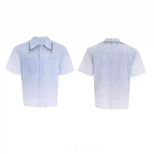 Camisa Corta Degradado Azul y Blanco - Image 7