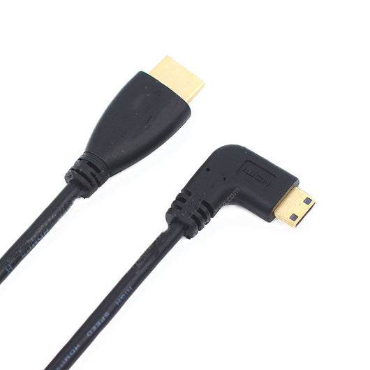 Conector HDMI Acodado 90° Macho a Macho - Adaptador de Vídeo HD