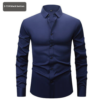 Camisa Elástica Cuatro Direcciones para Hombre - Manga Larga - Image 16