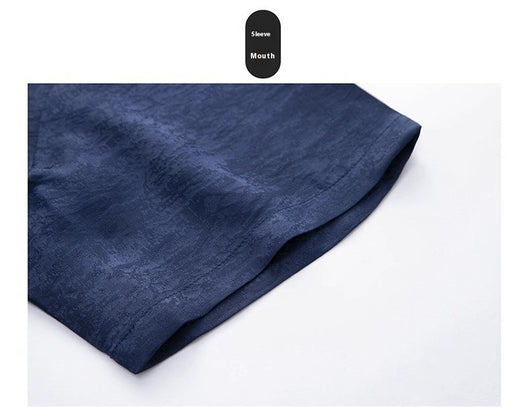 Traje Tang de Seda Mulberry para Hombre - Elegancia Tradicional China - Image 12