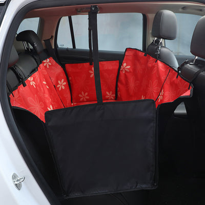 Tapete Protector para Mascotas en Auto - Diseño Impreso Doble Asiento Trasero - Image 34