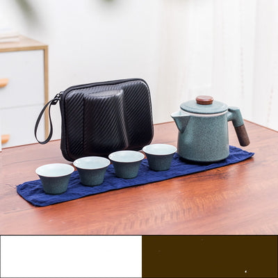 Juego de Té Kung Fu Portátil en Cerámica para Viajeros - Image 5