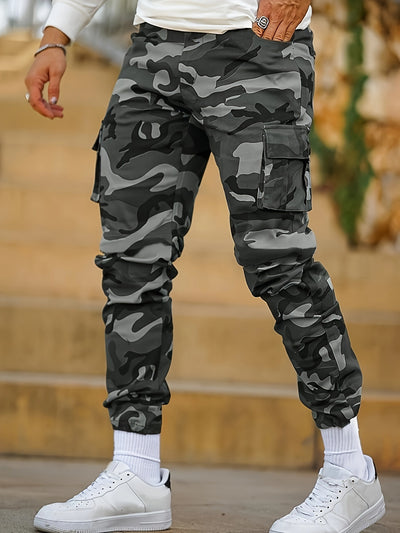 Pantalones Deportivos Cargo Camuflaje con Bolsillos Múltiples para Hombre - Image 8