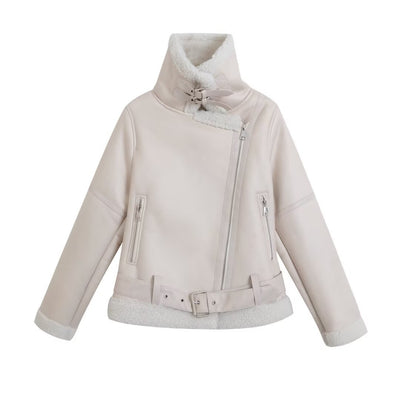 Chaqueta Cropped Estilo Biker para Mujer - Image 5