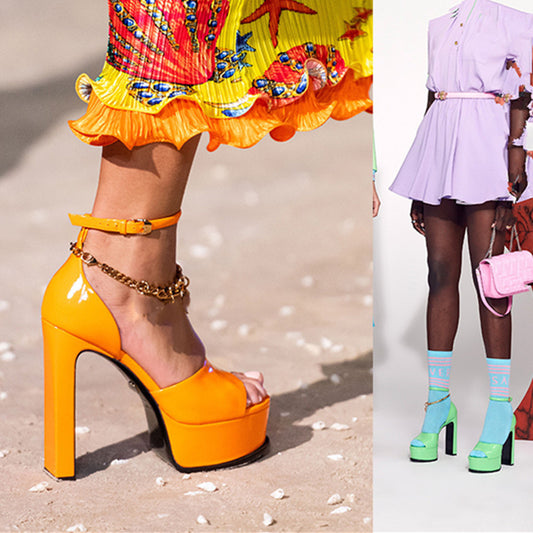 Sandalias Tipo Pez con Tacón Alto para Mujer - Verano