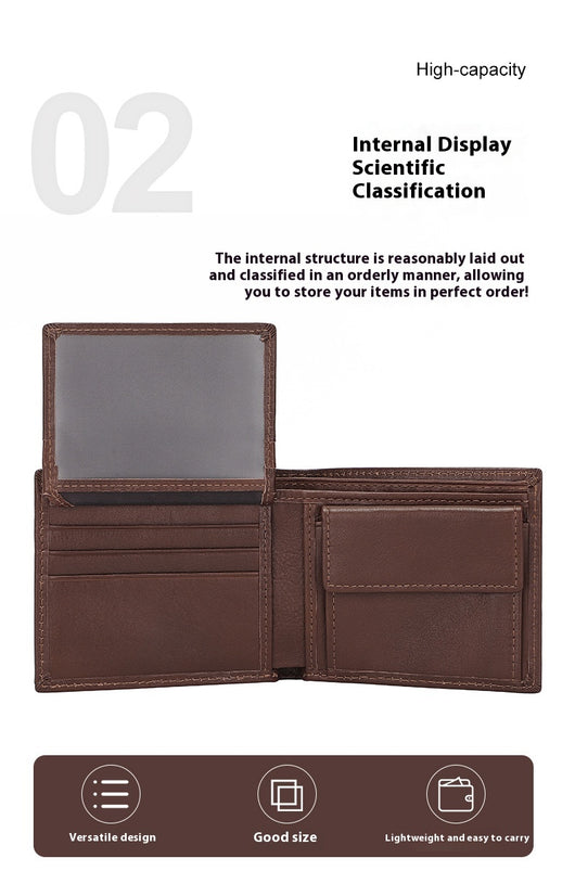 Billetera Retro de Cuero Genuino para Hombre - Image 9