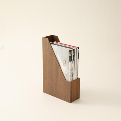 Organizador de Escritorio Vertical en Madera - Caja Clasificadora de Documentos