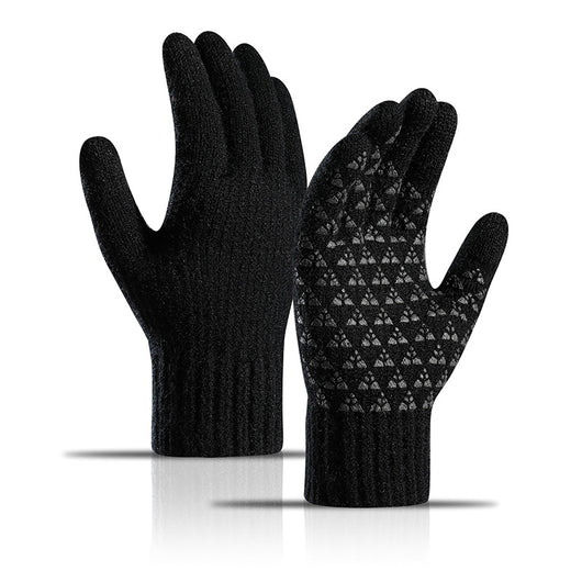 Guantes de Alpaca Tejidos Gruesos con Forro de Terciopelo y Pantalla Táctil para Invierno - Image 4