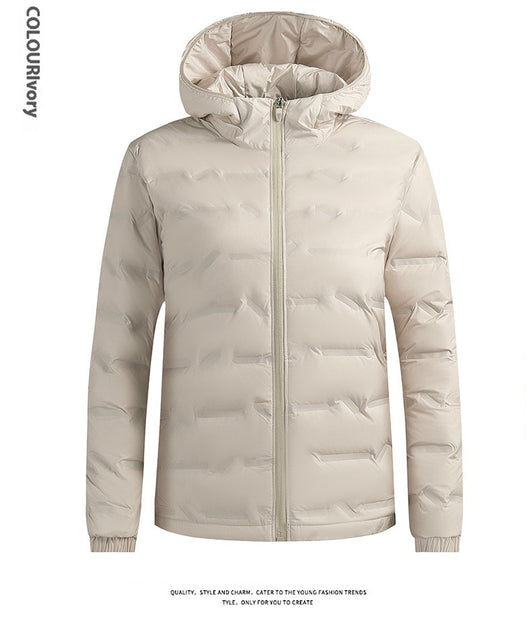 Chaqueta Acolchada de Plumón para Parejas - Abrigo Térmico y Cálido - Image 12
