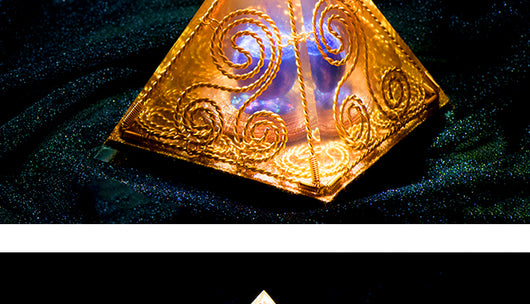 Pirámide de Amatista Cubo Espiral Triple Ogon Original - Image 8