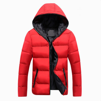 Abrigo Acolchado con Capucha para Hombre Talla Grande - Image 12