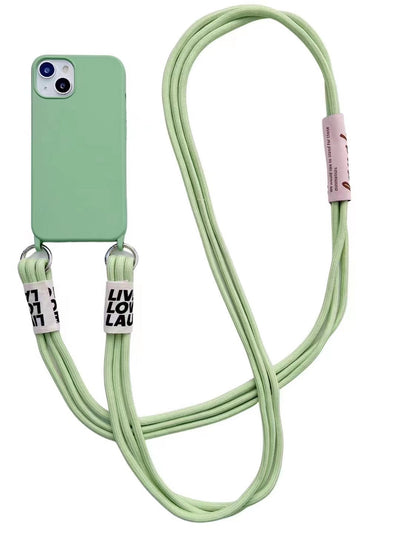 Funda de Silicona Líquida con Correa Diagonal para Celular - Image 7