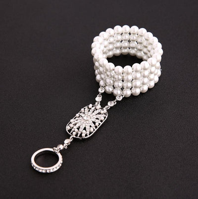 Pulsera de Perlas Gatsby con Cristal Brillante - Image 5