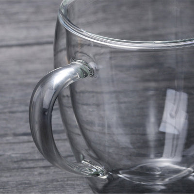 Taza de Café Térmica de Vidrio Borosilicato Doble Capa con Asa - Image 29