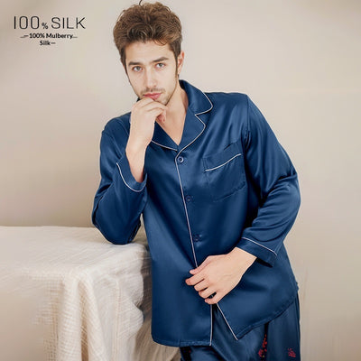 Pijamas de Seda Pesada Mumi para Hombre - Image 13