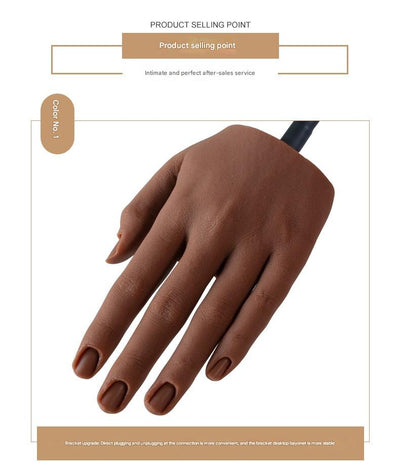 Mano de Silicona para Práctica de Uñas - Modelo Realista de Entrenamiento - Image 20