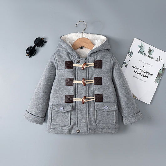 Abrigo con Capucha Forrado en Polar para Niños - Image 4