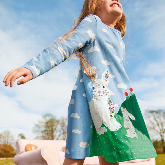 Vestido Infantil Otoño con Lentejuelas y Mangas Largas para Niñas - Image 9
