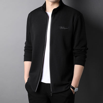 Chaqueta Deportiva Hombre Cuello Alto con Bordado - Estilo Moderno - Image 10