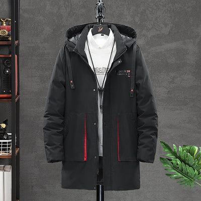 Abrigo Impermeable Grueso y Cálido con Capucha para Hombre - Image 5
