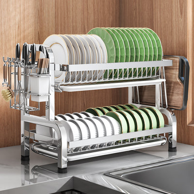 Escurridor de Acero Inoxidable para Platos y Tazones