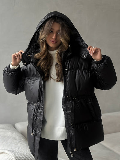 Chaqueta Térmica Acolchada con Capucha y Cierre - Image 7
