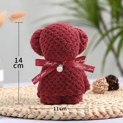 Toalla de Felpa Coral con Osito en Bolsa de Regalo - Image 7