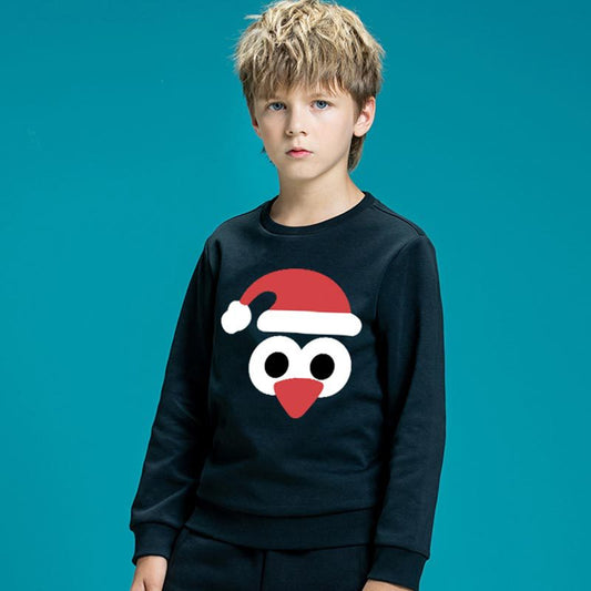 Sudadera Infantil con Capucha y Estampado Navideño Adorable
