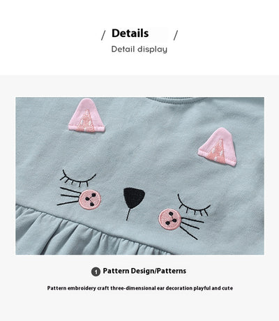 Conjunto de Suéter Casual Transpirable con Estampado para Niñas - Image 8