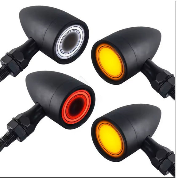 Intermitentes LED Retro Vintage para Motocicleta