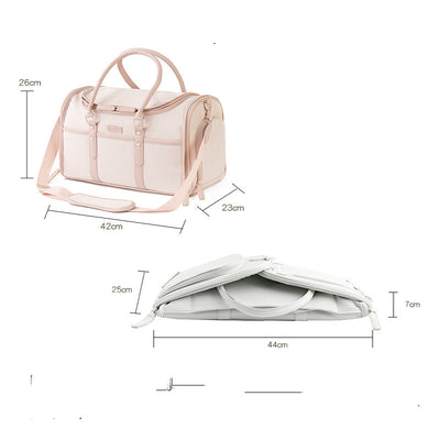 Bolsa Portátil para Mascotas en Cuero - Transpirable y Plegable - Image 8
