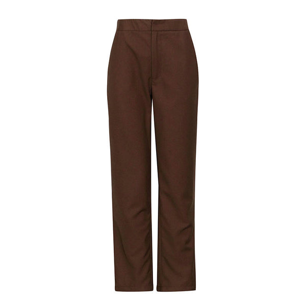 Traje con Cintura Definida y Pantalón Recto de Talle Alto