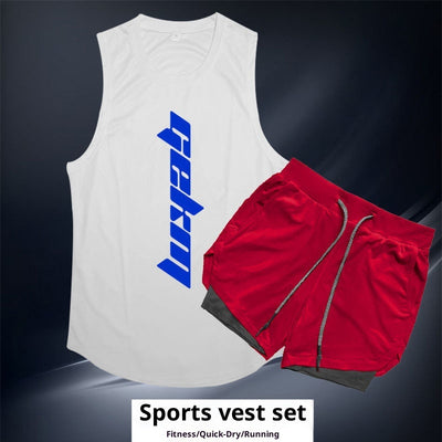 Conjunto Deportivo para Hombre - Chaleco y Shorts para Correr y Entrenamiento - Image 19