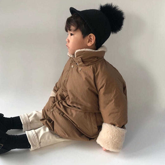 Abrigo Infantil de Algodón Grueso para Invierno - Image 14