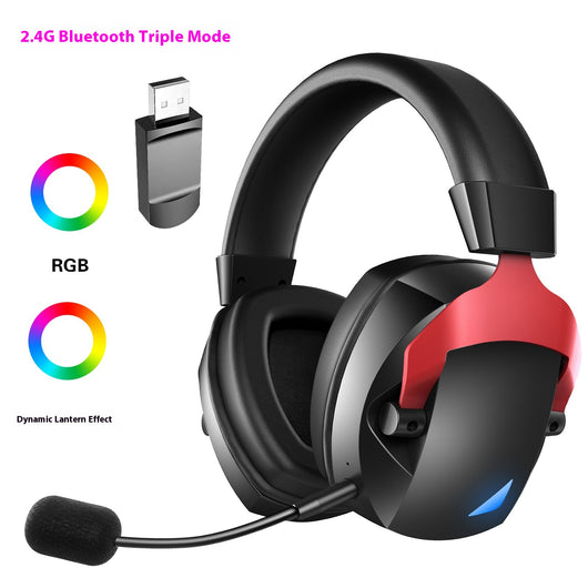 Auriculares Inalámbricos Bluetooth 24g con RGB y Micrófono Enchufable - Image 2