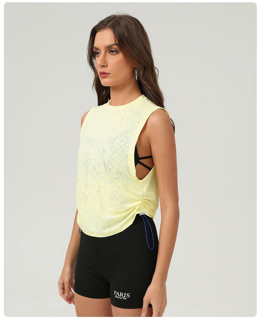 Blusa Deportiva Sin Mangas Jacquard para Mujer - Transpirable - Image 22