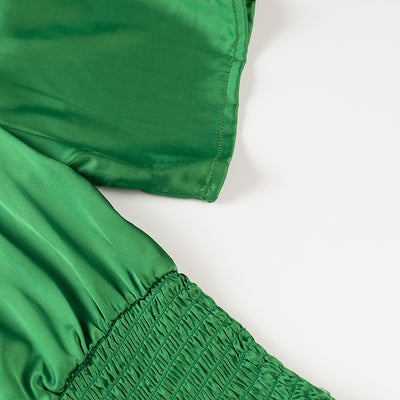 Blusa Corta con Cintura Elástica Fruncida - Ajuste Definidor Mujer - Image 10