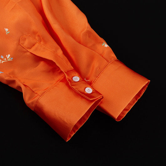 Conjunto Elegante: Blusa Estampada de Manga Larga con Falda Cola de Pez - Image 19