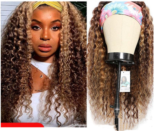 Peluca Diadema Mujer Cabello Rizado Sintético Multicolor Largo - Image 8