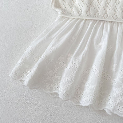 Blusa Tejida Calada sin Mangas con Encaje Flowy - Image 16