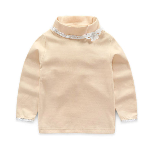 Blusa Infantil Estilo Coreano con Lazo y Encaje - Image 10