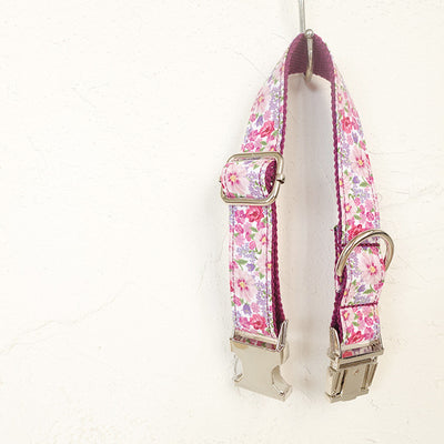 Collar para Perro Morado con Hebilla de Metal y Diseño de Flores - Image 8